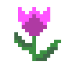 Pixel flower icon
