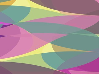 Beautiful of Colorful Art Purple, Yellow and Pink, Abstract Modern Shape. Image for Background or Wallpaper