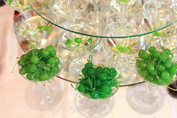 Candy Bar. Delicious sweet buffet with cupcakes. Sweet holiday buffet with cupcakes and other desserts.