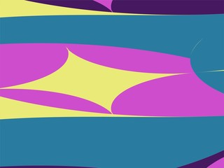 Beautiful of Colorful Art Purple, Yellow and Pink, Abstract Modern Shape. Image for Background or Wallpaper