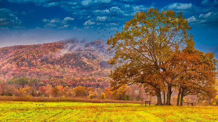 Fototapeta premium Season changing in the mountains