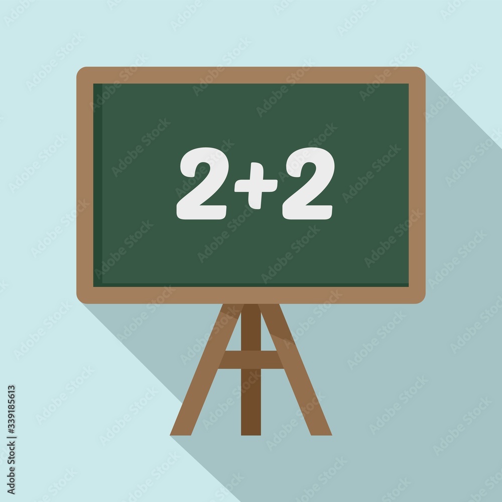 Poster lesson board icon. flat illustration of lesson board vector icon for web design