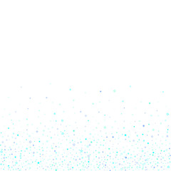 Blue, cyan, turquoise glitter stars confetti