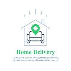 Home delivery services, move house , find apartment to rent, rental estate