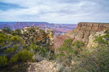 Fototapeta na wymiar moran point at the south rim of grand canyon in arizona, usa