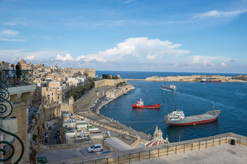 Fototapeta na wymiar Malta / Malta 09/30/2015.Panoramic view of Valletta, Malta