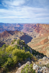navajo point at the south rim of grand canyon in arizona, usa