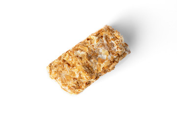 Napoleon cake isolated on white background.