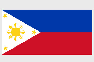 Philippines flag vector template background realistic copy