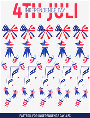 Vector. Illustration of 4th of July, United Stated independence day #27