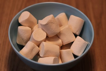 Delicious marshmallows ready to roast.