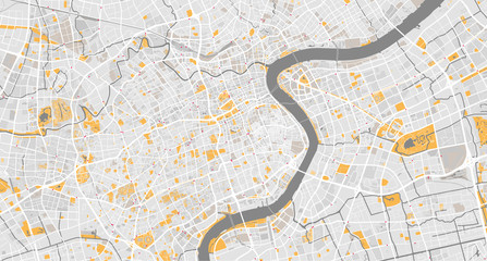 Detailed map of Shanghai, China