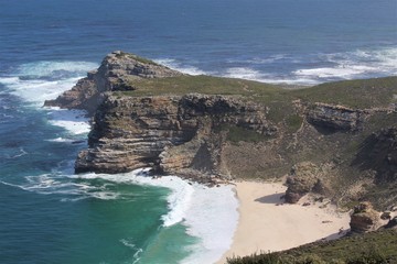 Aerial view of Cape of Good Hope South Africa