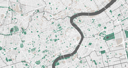 Detailed map of Shanghai, China