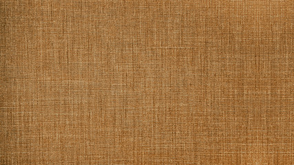 Caramel brown natural cotton linen textile texture background