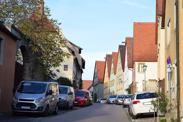 Cityscape of Rothenburg ob der Tauber, Germany