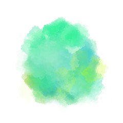 green and yellow color water brush wallpaper