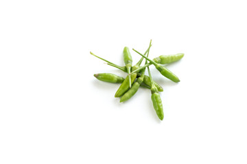 Chilli on a white background