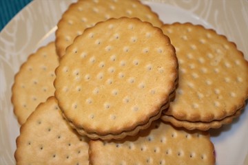 Delicious wafer with chocolate filling.
