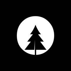 simple pine tree vector logo