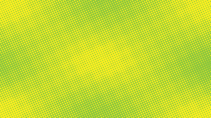 Lime green pop art background in retro comic style with halftone dots design, vector illustration eps10