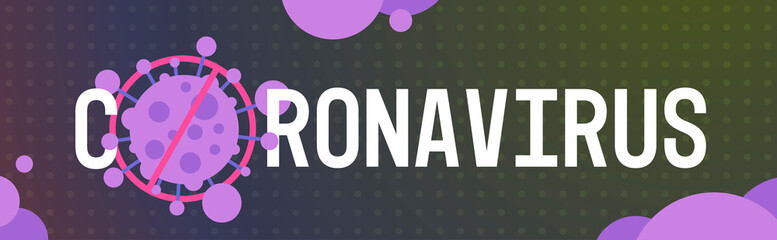 Fototapeta premium coronavirus concept stop noel 2019-nCoV covid-19 prevention poster with prohibit sign horizontal vector illustration