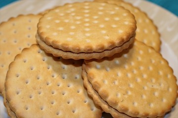 Delicious wafer with chocolate filling.