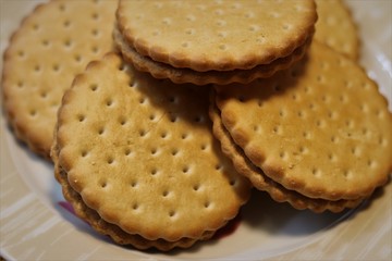 Delicious wafer with chocolate filling.
