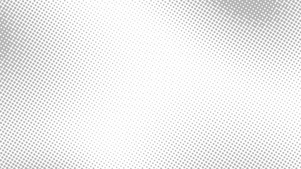 Light grey pop art background with halftone dots design in retro comic style.