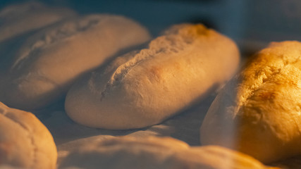 baking breads in oven with baking paper