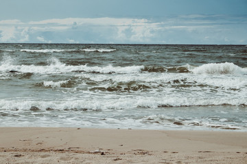 Bay on the Curonian Spit. Russia.