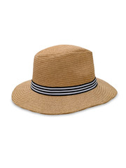 Straw hat  isolated on white background.