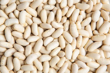 lots of white beans seen from above.