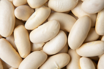 lots of white beans seen from above.