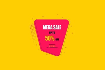 Sale tag. Special offer, big sale, discount, best price, mega sale banner. Shop or online shopping. Sticker, badge coupon store Vector Illustration.