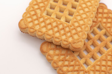 stylish cookies on a white background