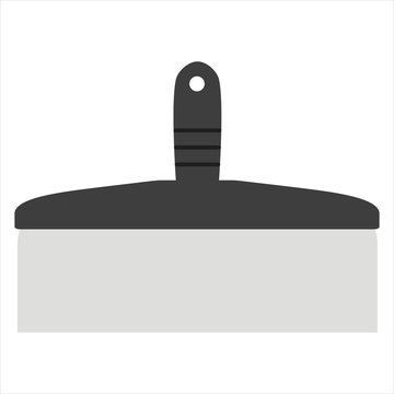 recommend clip art: Spatula with a handle. Building tool. Putty tool.