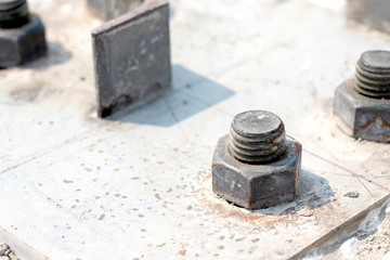 Bolts and nuts supporting Structure