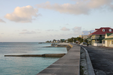 Fototapeta na wymiar Seawall, Grand Turk Island, Turks and Caicos