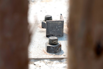 Bolts and nuts supporting Structure