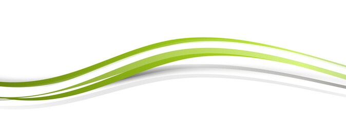 Grün Welle Wellen Band Banner Green Hintergrund 