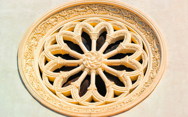 Detail of St Matthew Church in Agerola reflex