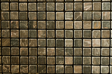 tile mosaic in the bathroom,vintage mosaic tiles texture background,gray and black mosaic wall texture and background