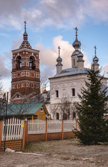Fototapeta na wymiar Church of the Nativity of the most Holy Theotokos in Malye Vsegodichi