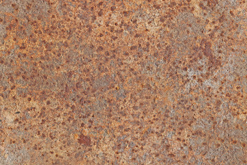 rusty background with elements of corrosion in several places with rusty texture of old metal