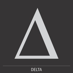 Delta greek letter icon