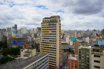 Fototapeta premium Concrete Jungles of Sao Paulo, Brazil. The most populous city of the biggest country of South America - February 2020