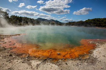 
Champagne Pool in Waiotapu Thermal Reserve, Rotorua, New Zealand
