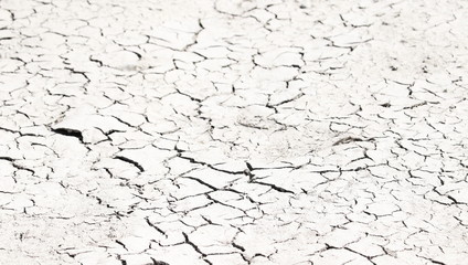 Earth cracked because of drought, background and texture