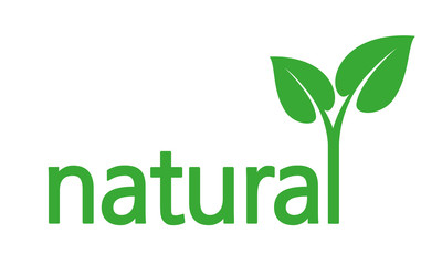 Eco Natural Bio Organic Products Sign Vector Illustration